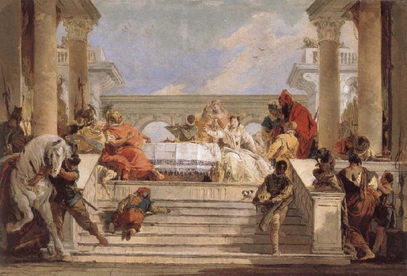 Giovanni Battista Tiepolo THe Banquet of Cleopatra Norge oil painting art